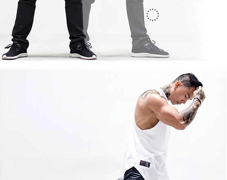 Men's Gym Tank Top Bodybuilding Singlet Fitness Sleeveless Vest Muscle Shirt Casual Cotton Top Workout Sports Vest Men Clothing