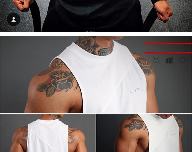 Men's Gym Tank Top Bodybuilding Singlet Fitness Sleeveless Vest Muscle Shirt Casual Cotton Top Workout Sports Vest Men Clothing
