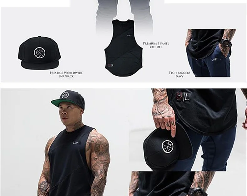 Men's Gym Tank Top Bodybuilding Singlet Fitness Sleeveless Vest Muscle Shirt Casual Cotton Top Workout Sports Vest Men Clothing