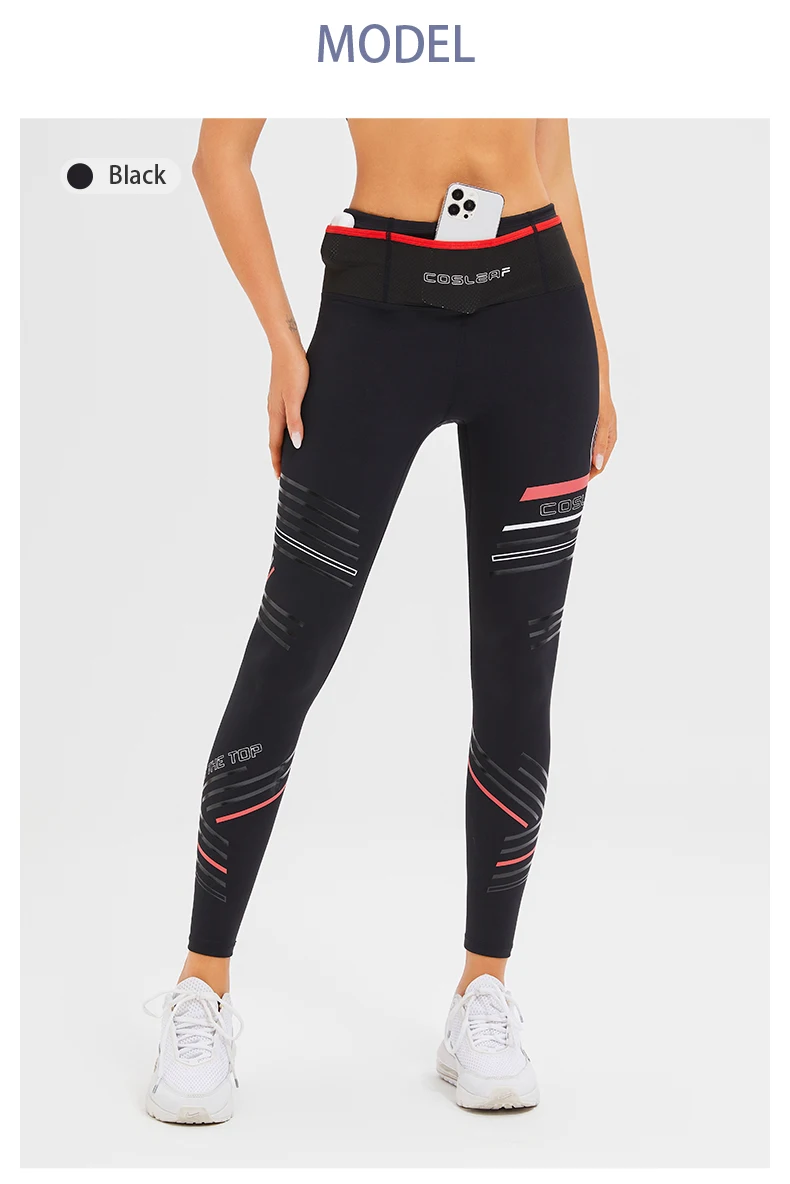 Sporty Leggings Woman Printing Compression Yoga Pants Women Workout Clothes High Waist GYM Active Leggins With Pockets