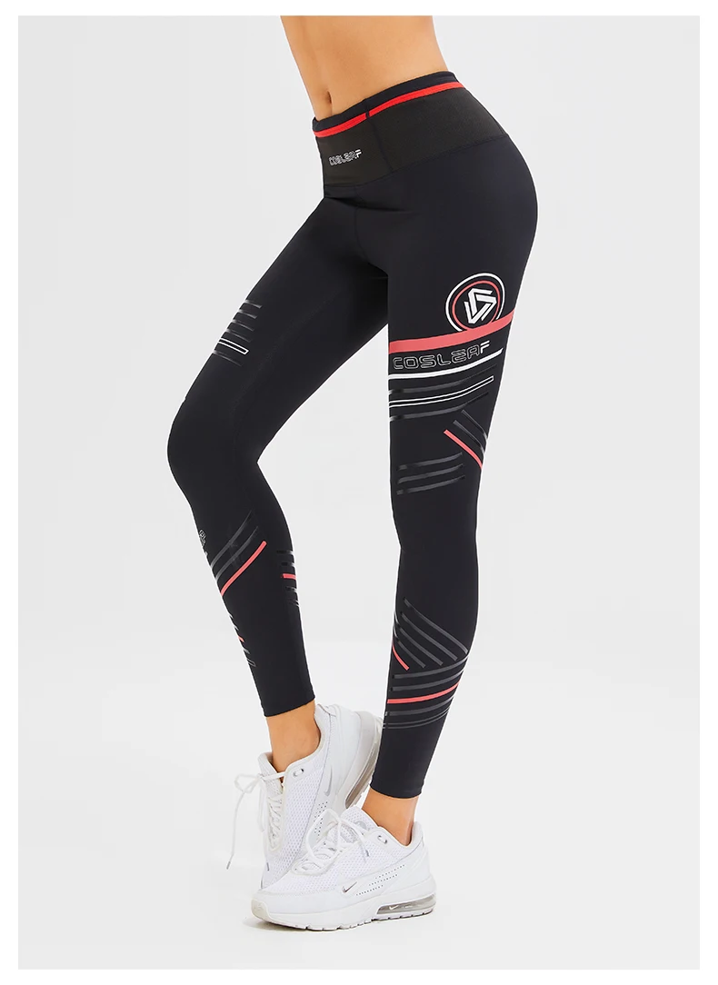 Sporty Leggings Woman Printing Compression Yoga Pants Women Workout Clothes High Waist GYM Active Leggins With Pockets