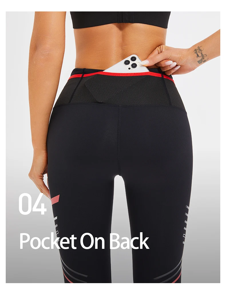 Sporty Leggings Woman Printing Compression Yoga Pants Women Workout Clothes High Waist GYM Active Leggins With Pockets
