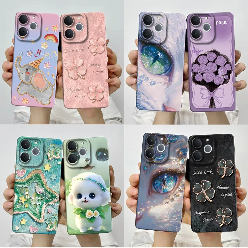 For Realme Note 70T Phone Case Aesthetic Butterfly Flower Anti Drop Protection Covers For Realme Note 70 T Note70T Bumper Casing