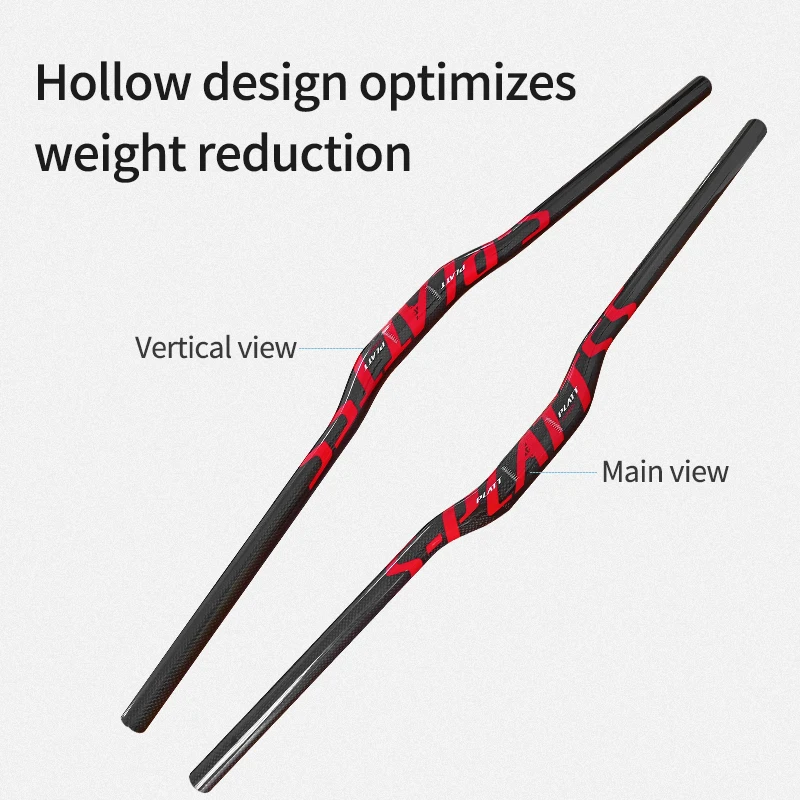 3K Carbon Fiber Handle Bar for Mountain Bike, Riser Bar, 720mm, Road Bike Handle Bar, Ultralight T700 Black, H002A272