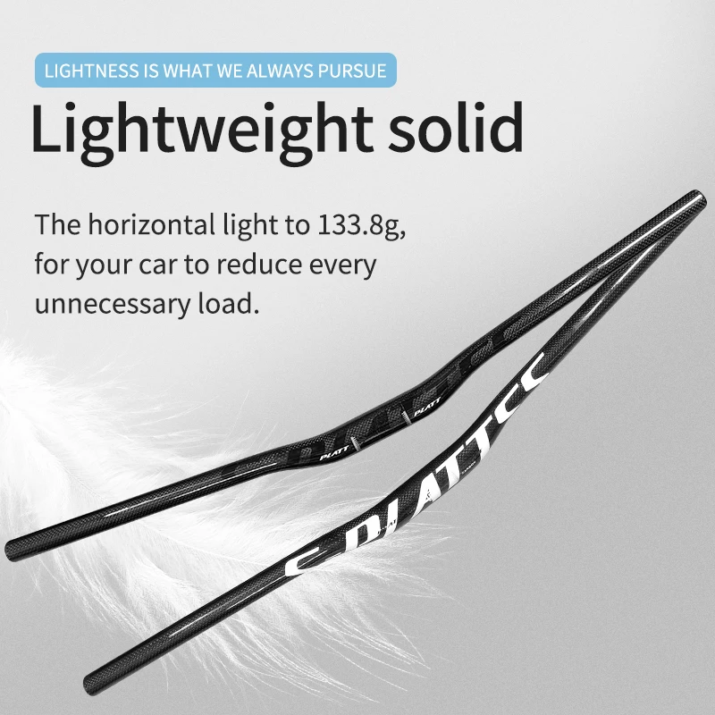 3K Carbon Fiber Handle Bar for Mountain Bike, Riser Bar, 720mm, Road Bike Handle Bar, Ultralight T700 Black, H002A272