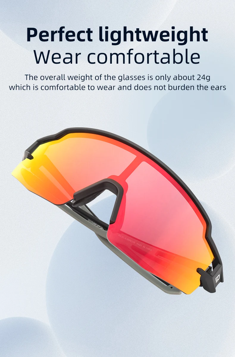 ROCKBROS Bicycle Glasses Polarized Lens Men Women Bike Glasses Eyewear Goggles UV400 Outdoor Sports MTB Road Cycling Sunglasses