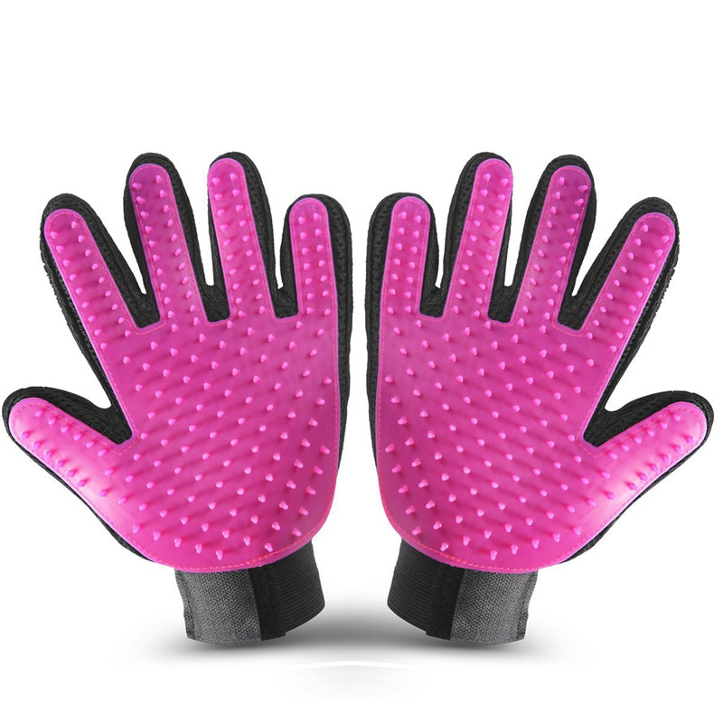 Fashion Rubber Pet Bath Brush Environmental Protection Silicone Glove for Pet Massage Pet Grooming Glove Dogs Cats Pet Supplies