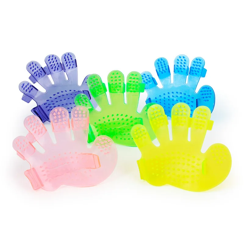 Fashion Rubber Pet Bath Brush Environmental Protection Silicone Glove for Pet Massage Pet Grooming Glove Dogs Cats Pet Supplies
