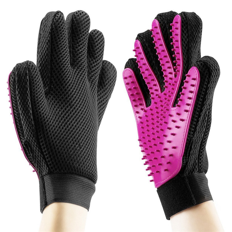 Fashion Rubber Pet Bath Brush Environmental Protection Silicone Glove for Pet Massage Pet Grooming Glove Dogs Cats Pet Supplies