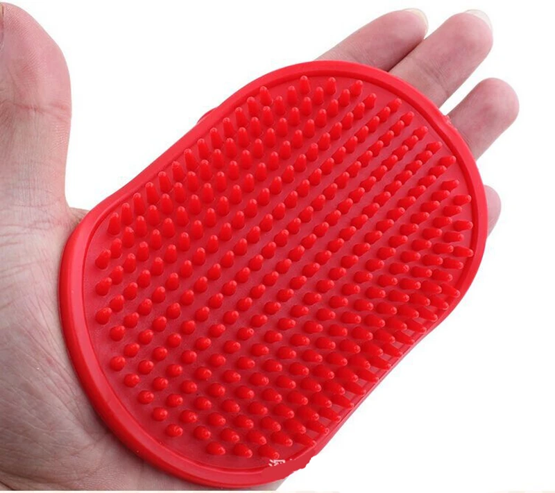 Fashion Rubber Pet Bath Brush Environmental Protection Silicone Glove for Pet Massage Pet Grooming Glove Dogs Cats Pet Supplies