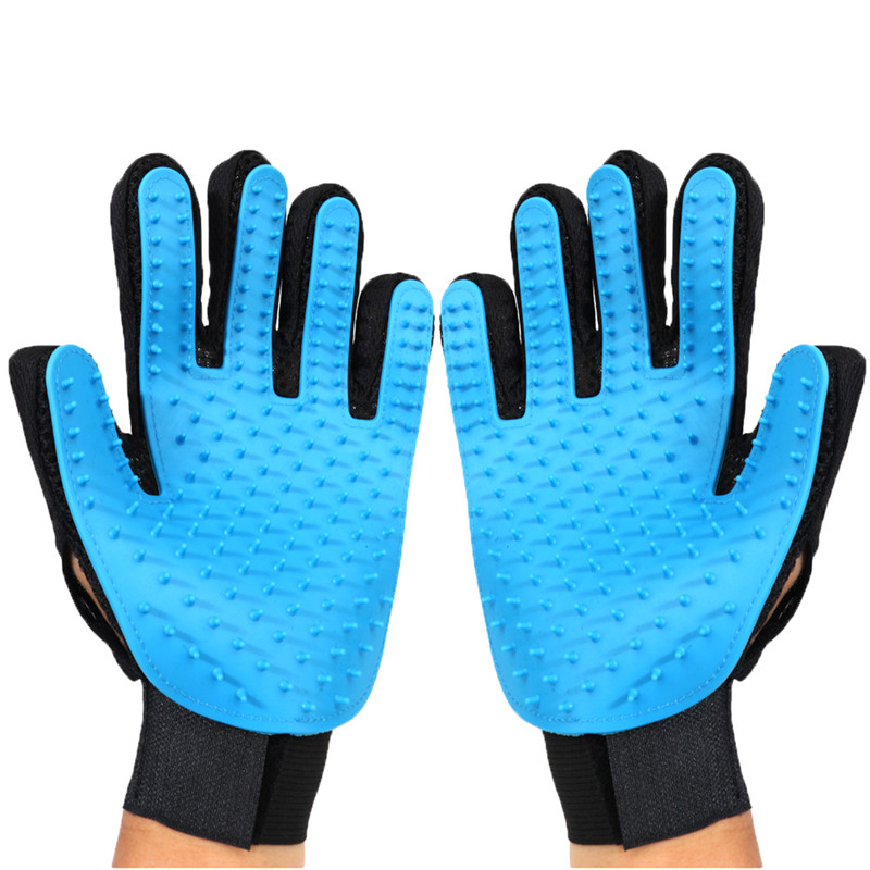 Fashion Rubber Pet Bath Brush Environmental Protection Silicone Glove for Pet Massage Pet Grooming Glove Dogs Cats Pet Supplies