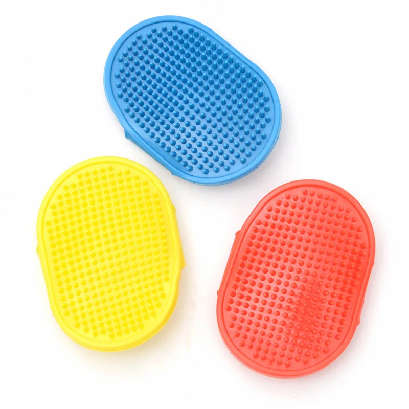 Fashion Rubber Pet Bath Brush Environmental Protection Silicone Glove for Pet Massage Pet Grooming Glove Dogs Cats Pet Supplies