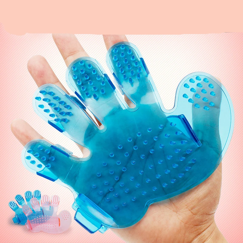 Fashion Rubber Pet Bath Brush Environmental Protection Silicone Glove for Pet Massage Pet Grooming Glove Dogs Cats Pet Supplies