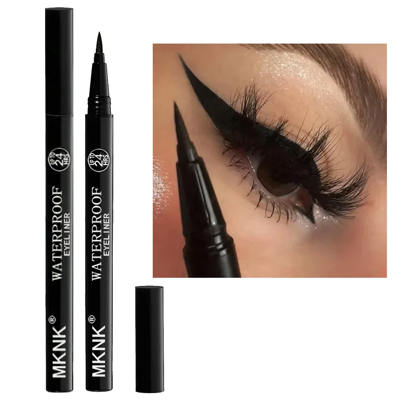Common Eyeliner for Men and Women Waterproof, Long-lasting, Fast Drying Black Eyeliner Pen Men's Eyeliner Eye Makeup Cosmetics