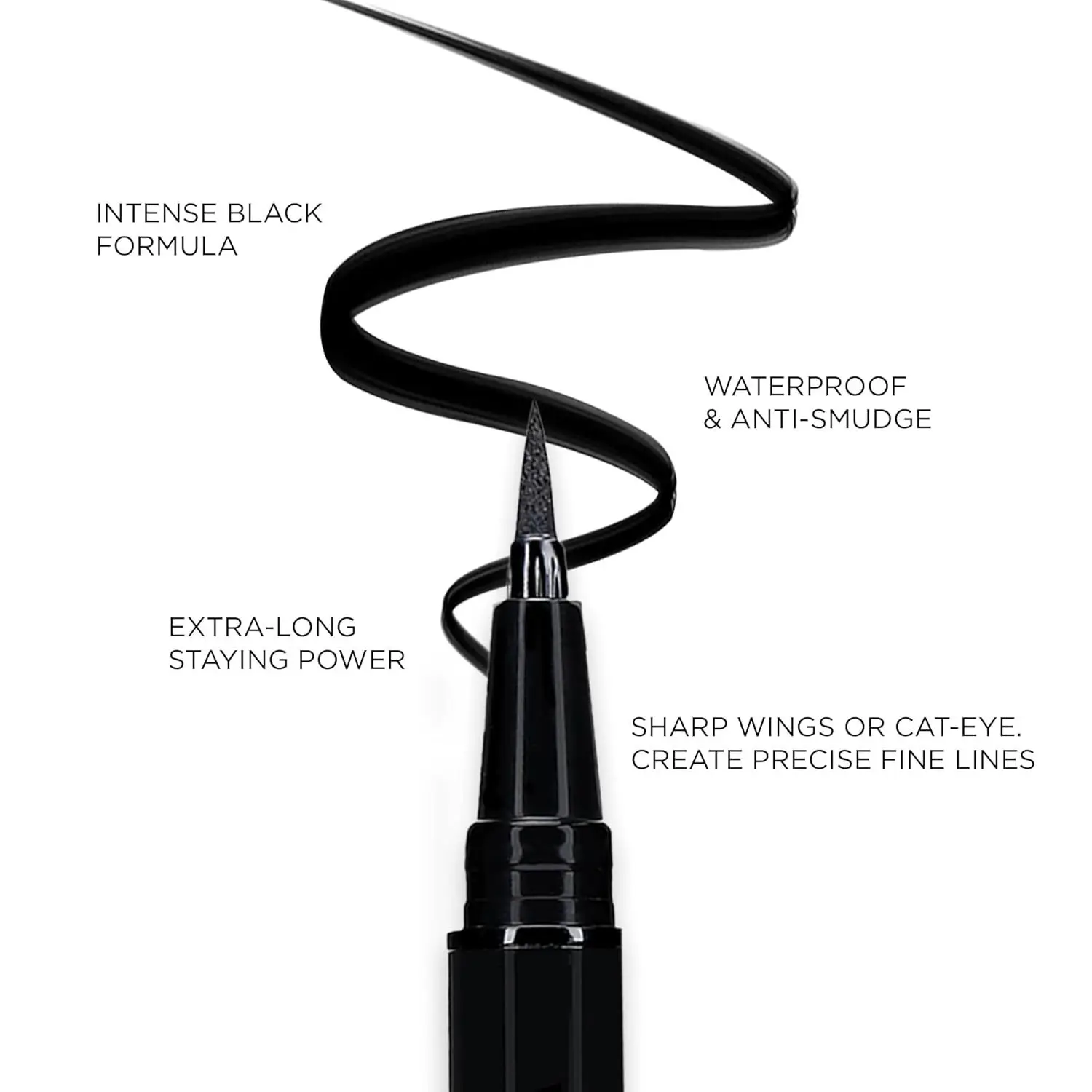 Common Eyeliner for Men and Women Waterproof, Long-lasting, Fast Drying Black Eyeliner Pen Men's Eyeliner Eye Makeup Cosmetics