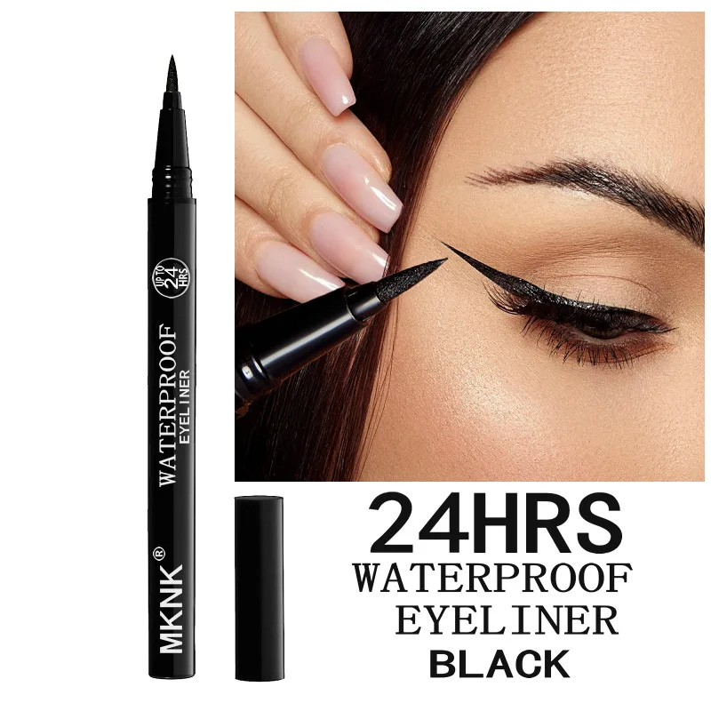 Common Eyeliner for Men and Women Waterproof, Long-lasting, Fast Drying Black Eyeliner Pen Men's Eyeliner Eye Makeup Cosmetics