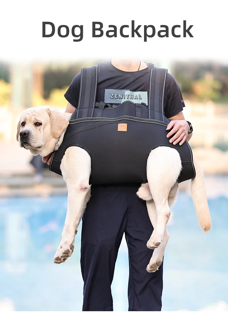 Multifunctional Pet Dog Carrier Backpack Portable Puppy Transportation Bag Medium Large Dogs Comfortable Breathable Shoulder Bag