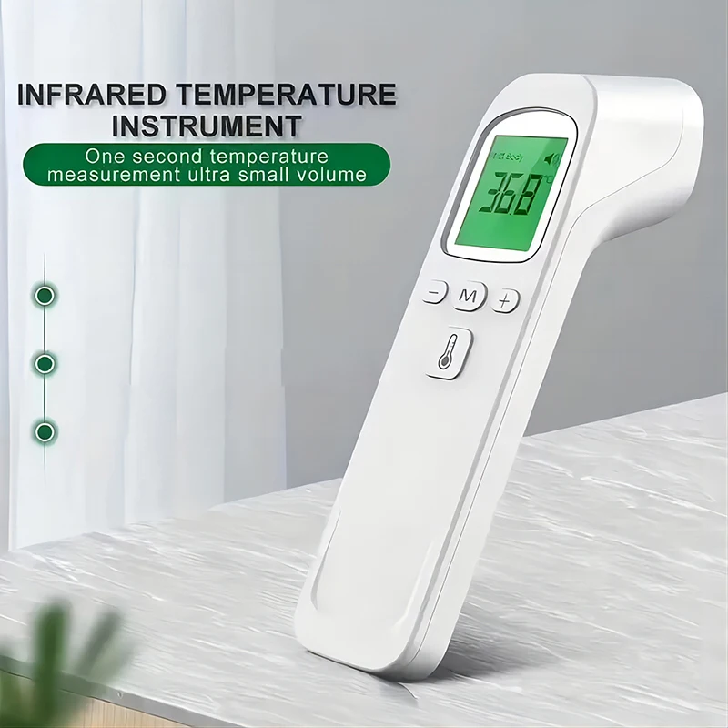 Household Thermometer Digital Non-Contact LED Infrared Body Thermometer Tool or Handheld Finger Pulse Oximeter Blood Oxygen