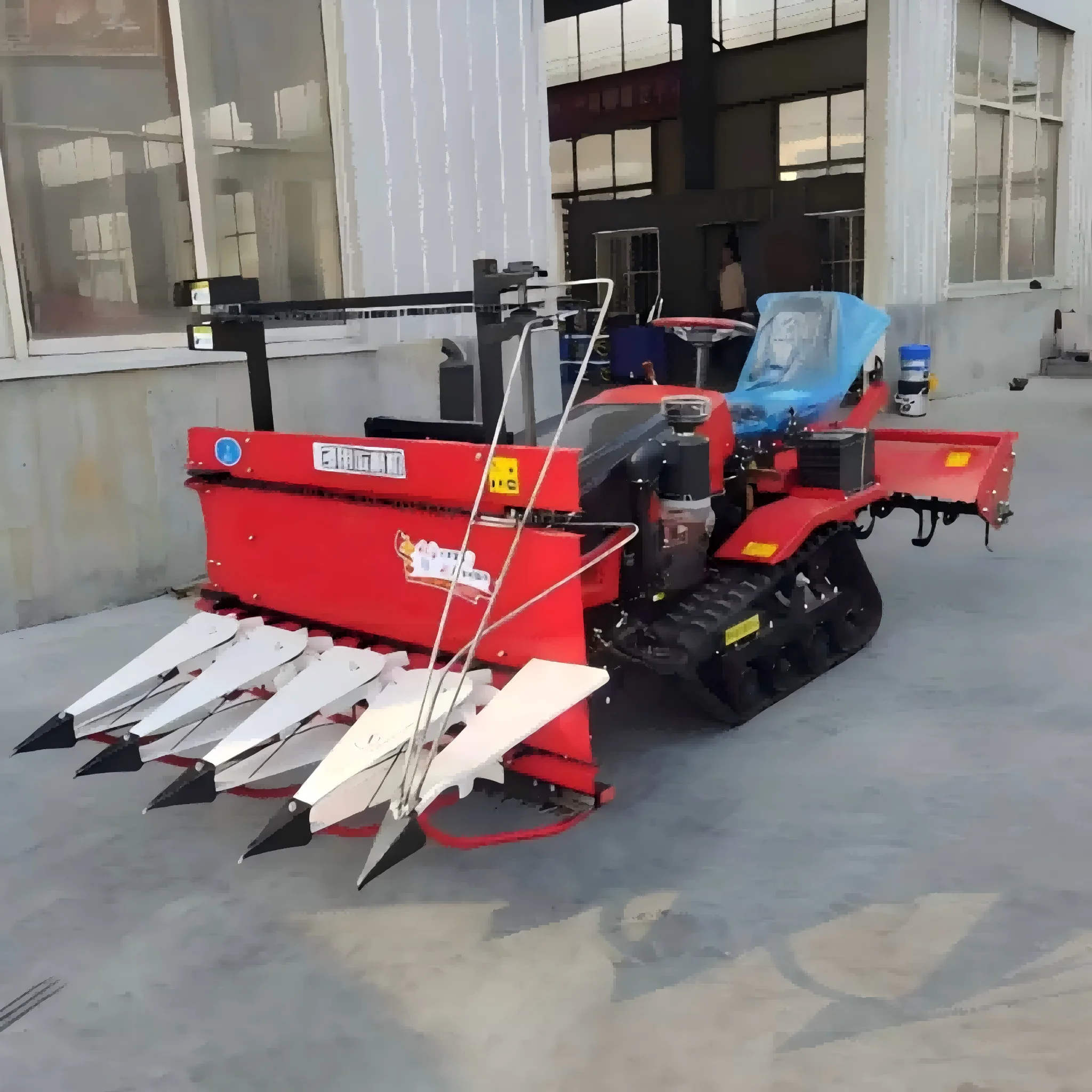 Agricultural Crawler Tractor 35HP Ride-On Rotary Tiller with Front Loader 25HP 30HP 50HP Track for Small Farm Garden Cultivation