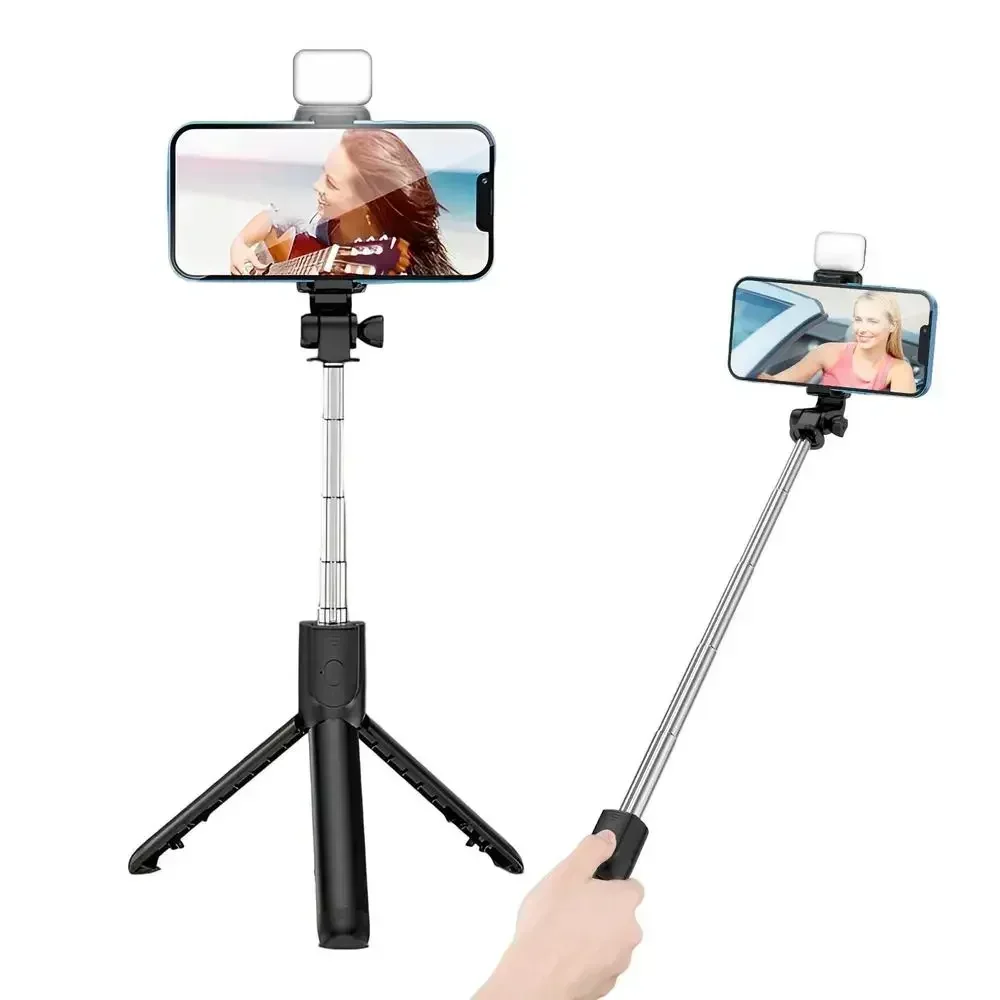 360 Rotation Selfie Stick Tripod Toneof Multi Mode Retractable Camera Pole Mini Cell Phone Selfie Artifact Material