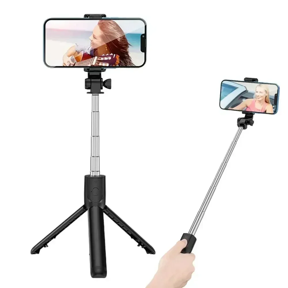 360 Rotation Selfie Stick Tripod Toneof Multi Mode Retractable Camera Pole Mini Cell Phone Selfie Artifact Material
