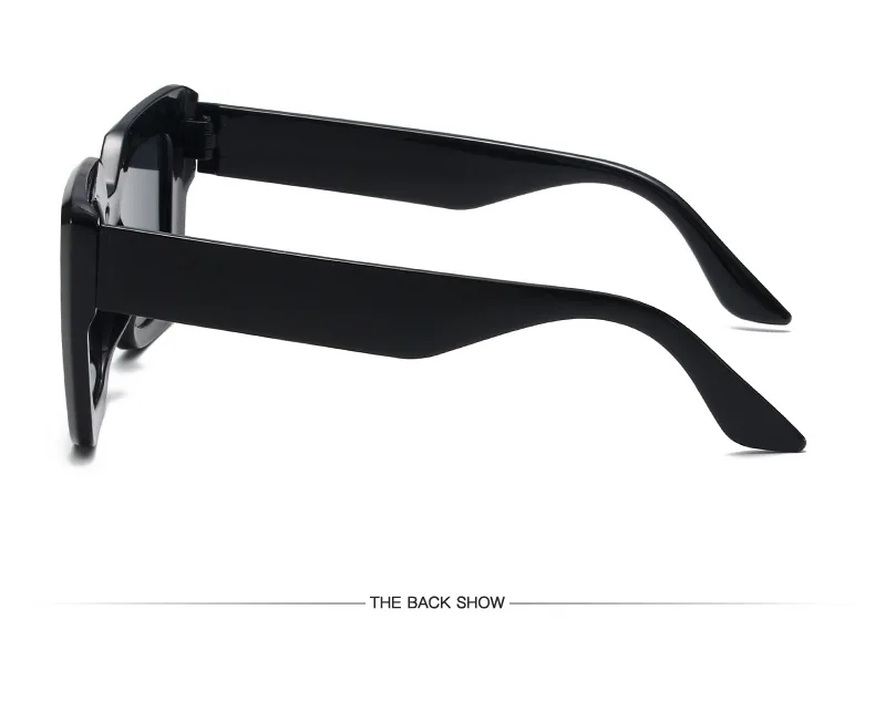New Vintage Sunglasses Women Men Square Big Frame Sun Glasses Female Brand Designer Retro Shades Fashion Cat Eye Sunglasses
