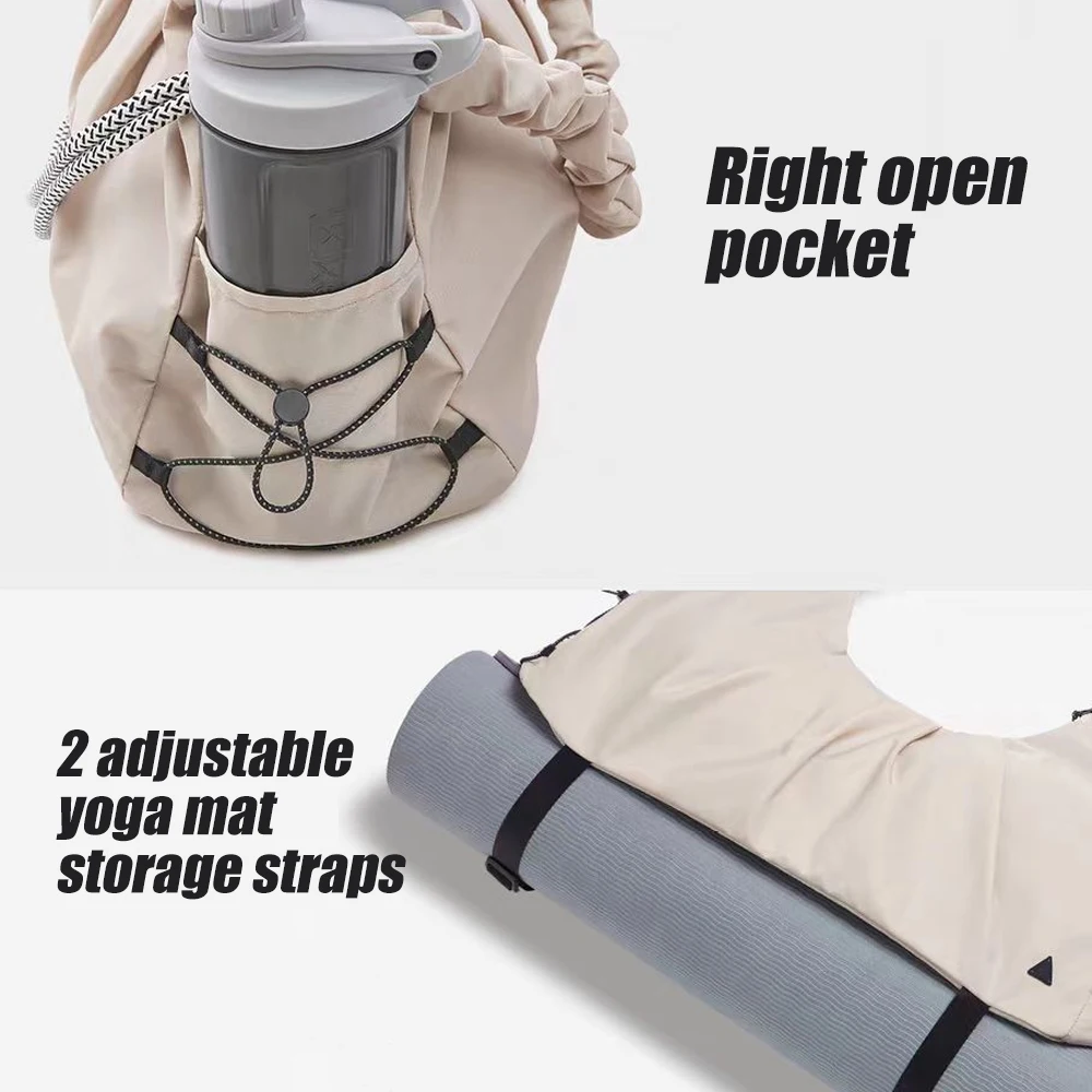1pcs Gym Bag for Women-Yoga Mat Bag,Women Gifts Travel Duffle Bag with Shoe Compartment Waterproof Foldable Bags for Plane
