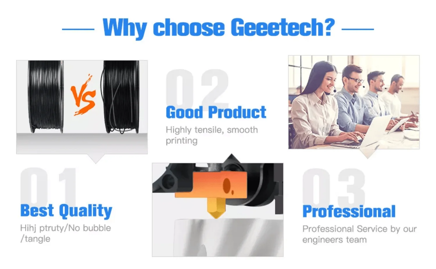 GEEETECH 10Kg In One Box Matte/PETG/Silk PLA/TPU/ABS 3D PLA Filament 1.75mm Spool Wire For 3D Printer Material,Safety