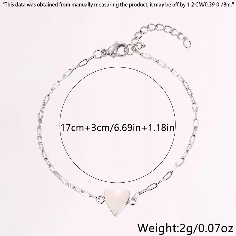 14k Stainless Steel Hollow Heart Bracelet for Women, Adjustable, Giving Heart-Shaped Jewelry Gifts to Girlfriends and Couples