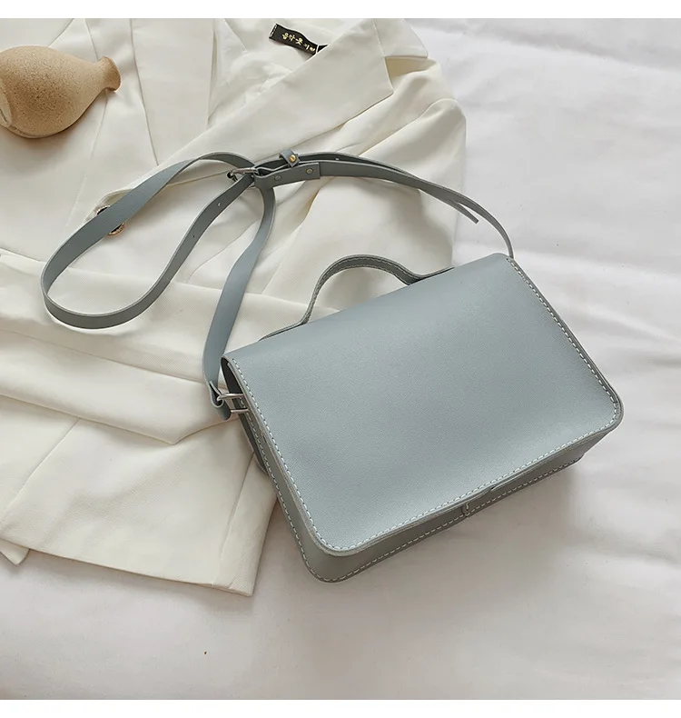 Customized DIY PU Leather Cambridge Bag Handmade Sewing Women Crossbody Shoulder Bag Handcrafted Semi-finished Kit Colorful