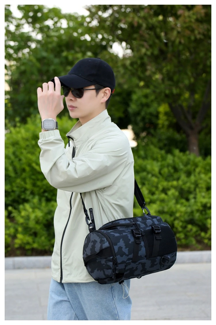 Tactical Climbing Chest Bag Men Hiking Camping Fishing Cycling Shoulder Crossbody Bag Sports Outdoor Travel Training Fanny Pack
