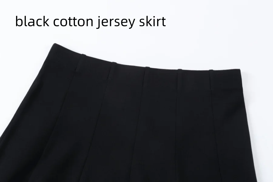 AP SS26 Panel Pleated Washed Denim Skirts Teen Girls Women Fashion Cotton Jeans Skirts Clothing