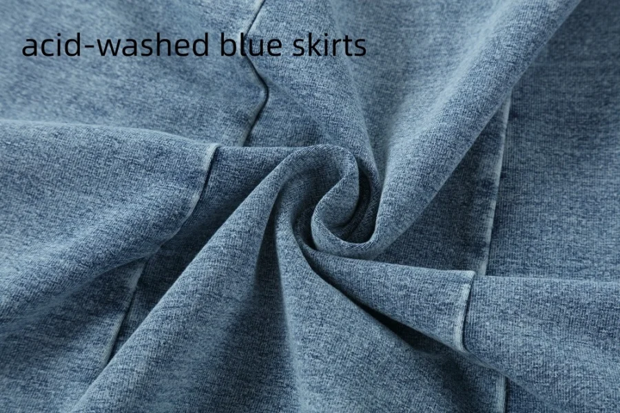 AP SS26 Panel Pleated Washed Denim Skirts Teen Girls Women Fashion Cotton Jeans Skirts Clothing
