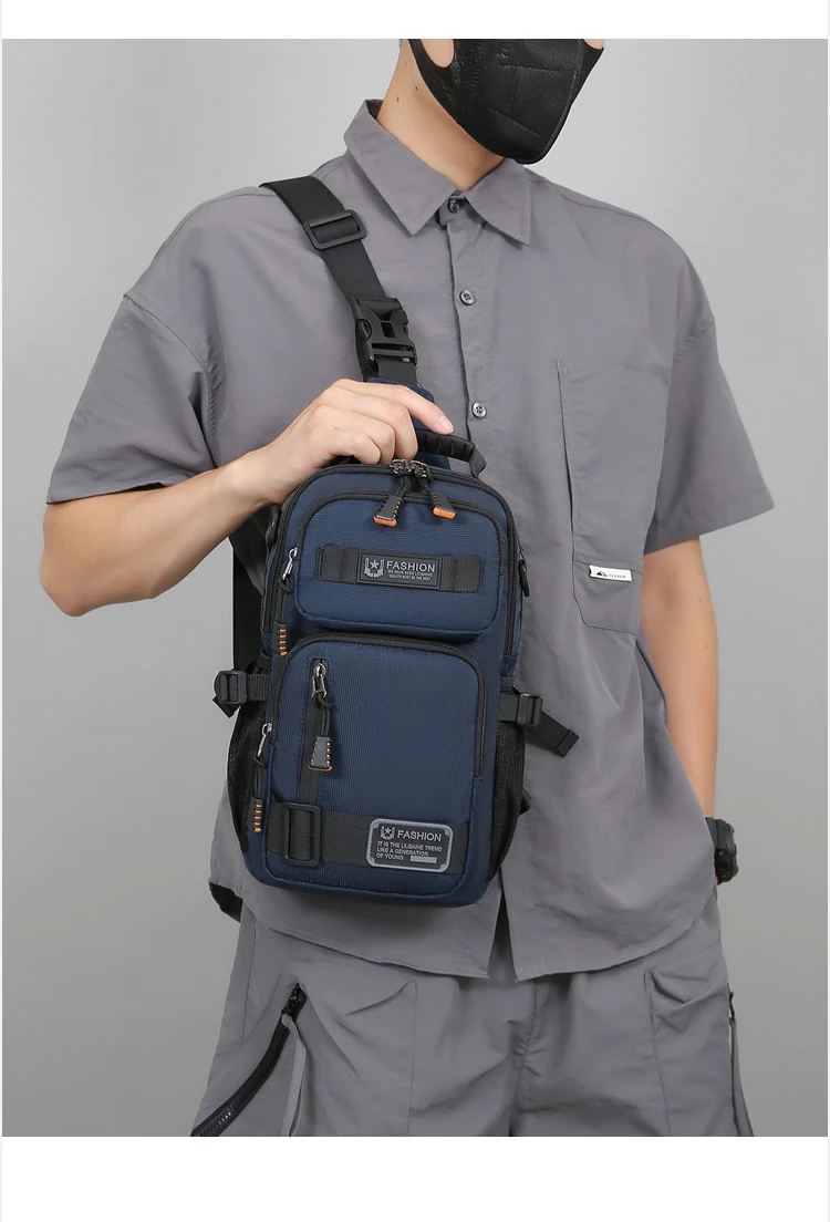 Fashion Men's Waist Packs Chest Bag High Quality Oxford Crossbody Bags For Men Fashion Casual Men Bag Handbag Male Chest Pack