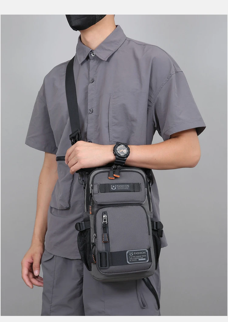 Fashion Men's Waist Packs Chest Bag High Quality Oxford Crossbody Bags For Men Fashion Casual Men Bag Handbag Male Chest Pack
