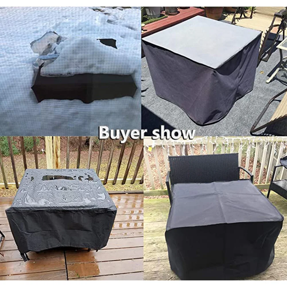 Size 68 Silver Oxford Cloth Patio Furniture Cover, Waterproof Rain & Dust Protector for Rattan Table, Chairs & Sofa Set