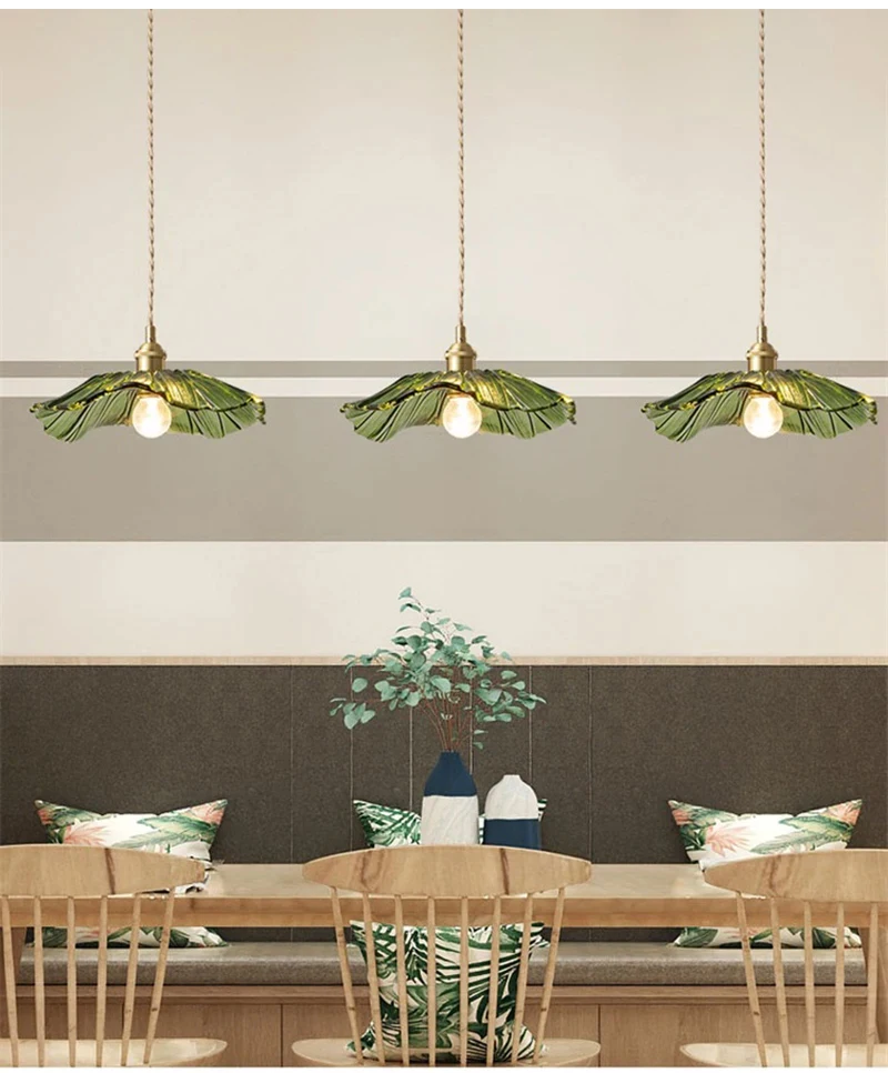 Vintage Pendant Lights Flower Glass Hanging Lamps Home Decoration Lighting Living Room Bedroom Bedside Light Fixture Indoor Shop