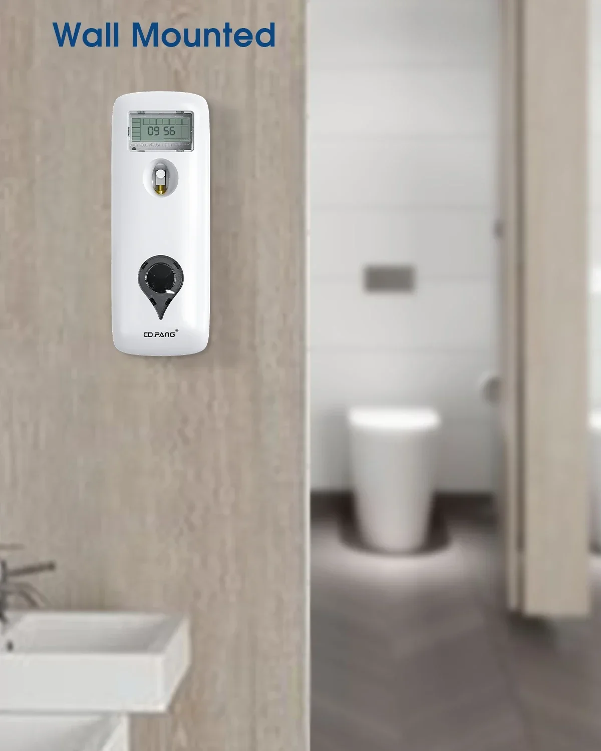 Liquid Air Freshener Dispenser Wall Mounted Automatic Fragrance Perfume Spray Room Toilet Odor Eliminator LCD Programmable 300ML