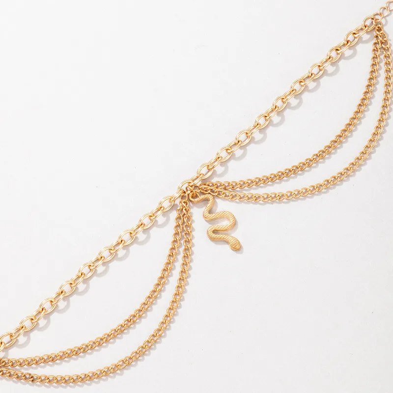 Modyle Bohemia Gold Color Snake Ankle Bracelet Set For Women Starfish Shell Heart Charm Anklet Chain On Leg Boho Jewelry Gift