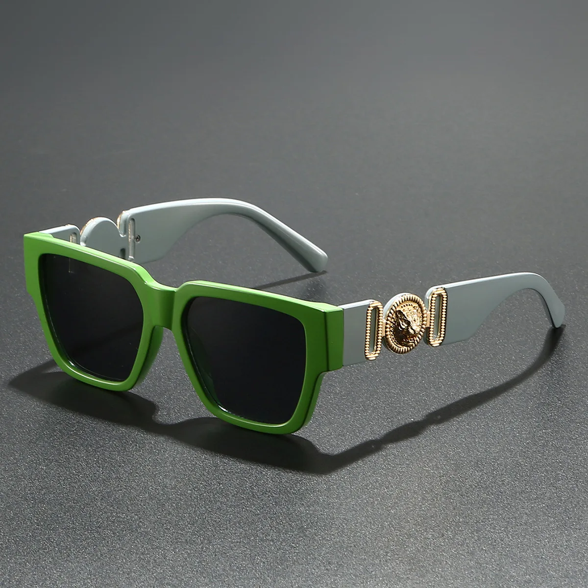 2025 Newest Luxury Sunglasses For Men And Women Square Lion Brand Designer Unisex Glasses Classic Style UV400