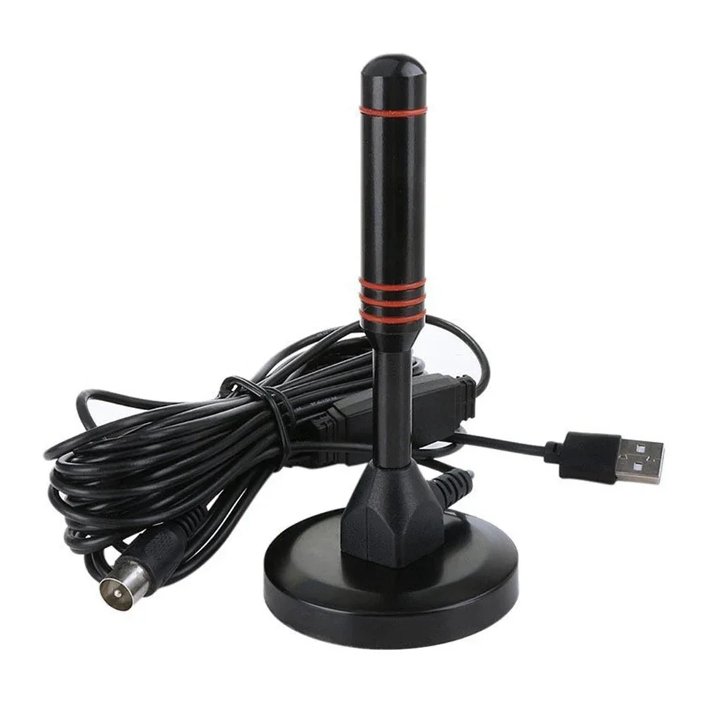 Portable HD TV Antenna Digital HD Aerial 30DBI HD Digital TV Antenna with Amplifier DVB-T2 Quick Response Indoor Outdoor Antenna