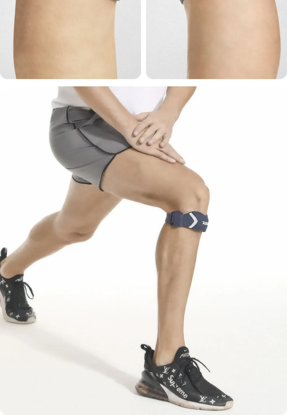 AOLIKES 1 Pair Sports Patella Strap Knee Brace Support for Arthritis,ACL,Running,Basketball,Sports,Knee Brace for Hiking, Soccer