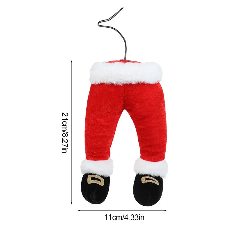 Santa Claus Elf Legs Doll Christmas Tree Decoration Home Fireplace Hanging Ornament Xmas Tree Picks New Year Party Supplies Gift