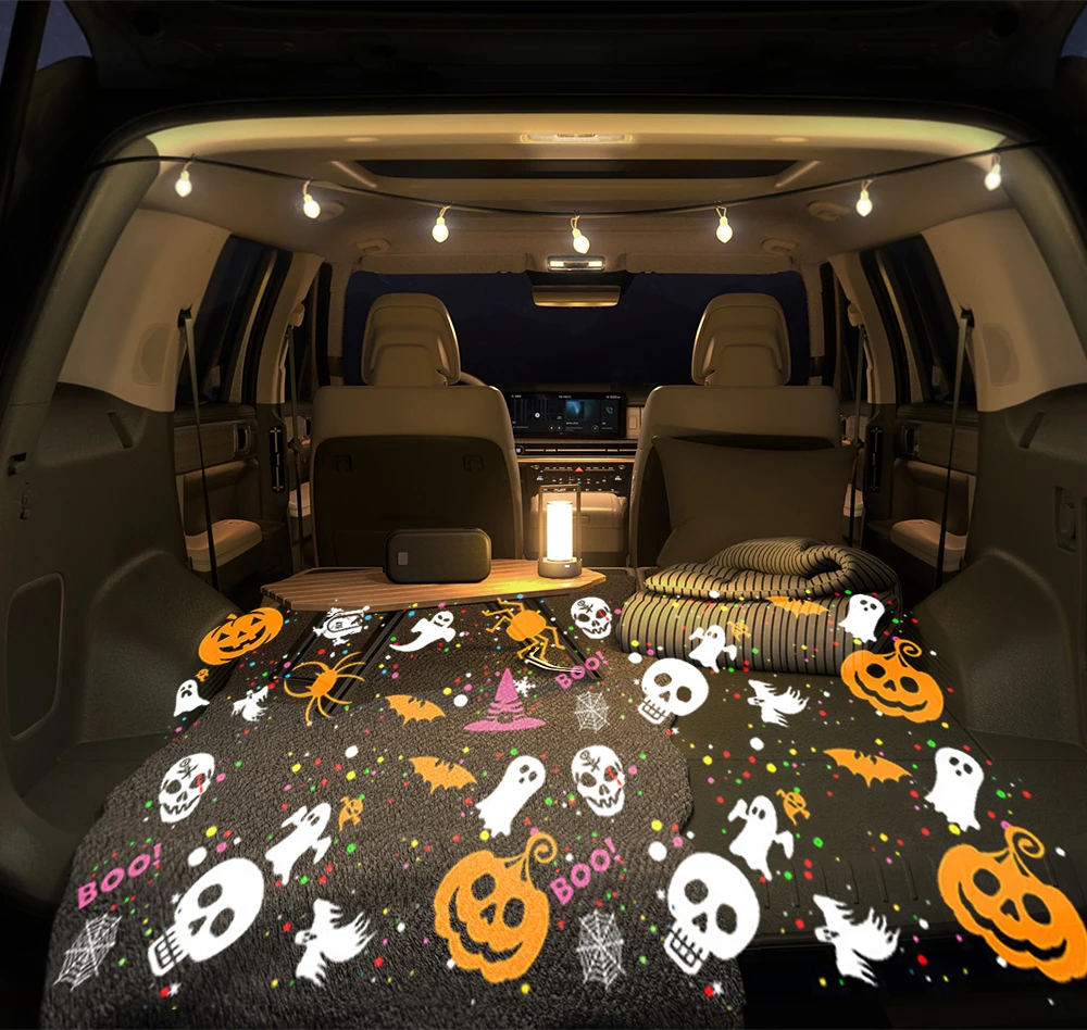 LED Halloween Christmas Pattern Projection Light USB 5V Party Decorative Lamp Pumpkin Ghost Snowflake Rotating Projector Lamp