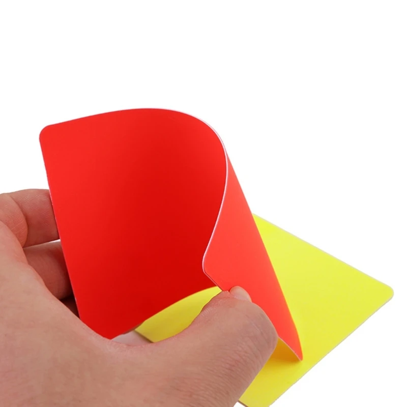 Football Redness Yellow Card Set Sports Football Referee Redness Yellow Card Set Soccer Warning and Ejection Cards Set 24BD