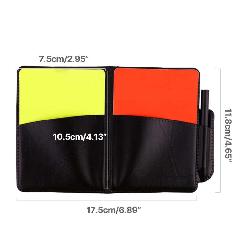 Football Redness Yellow Card Set Sports Football Referee Redness Yellow Card Set Soccer Warning and Ejection Cards Set 24BD