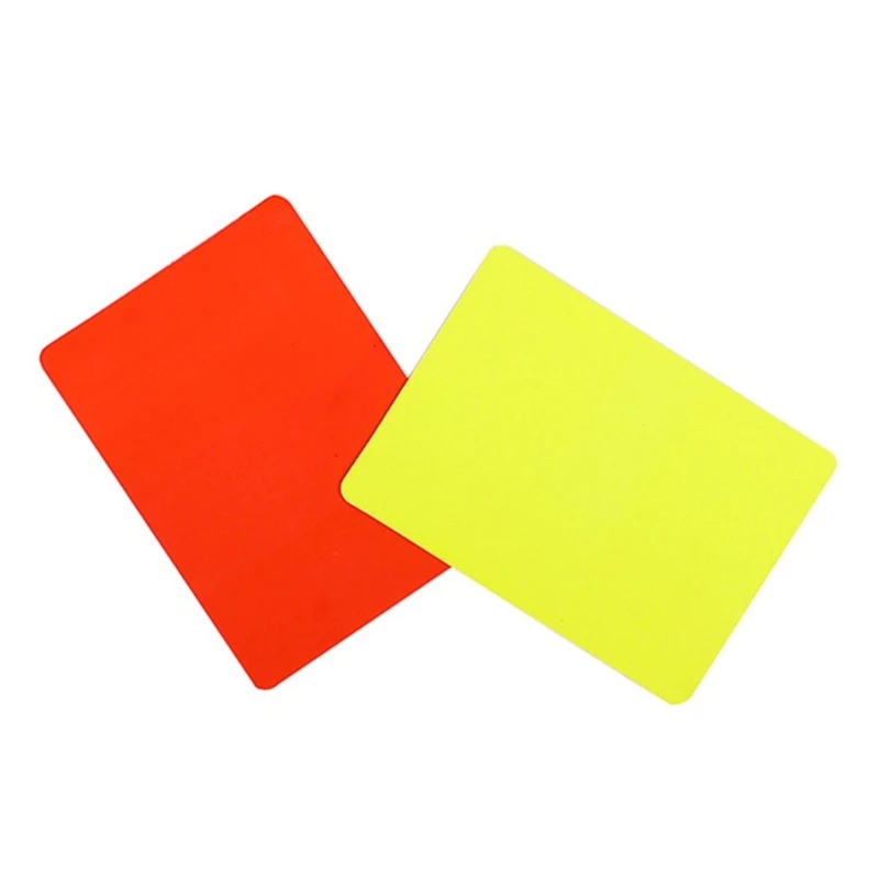 Football Redness Yellow Card Set Sports Football Referee Redness Yellow Card Set Soccer Warning and Ejection Cards Set 24BD