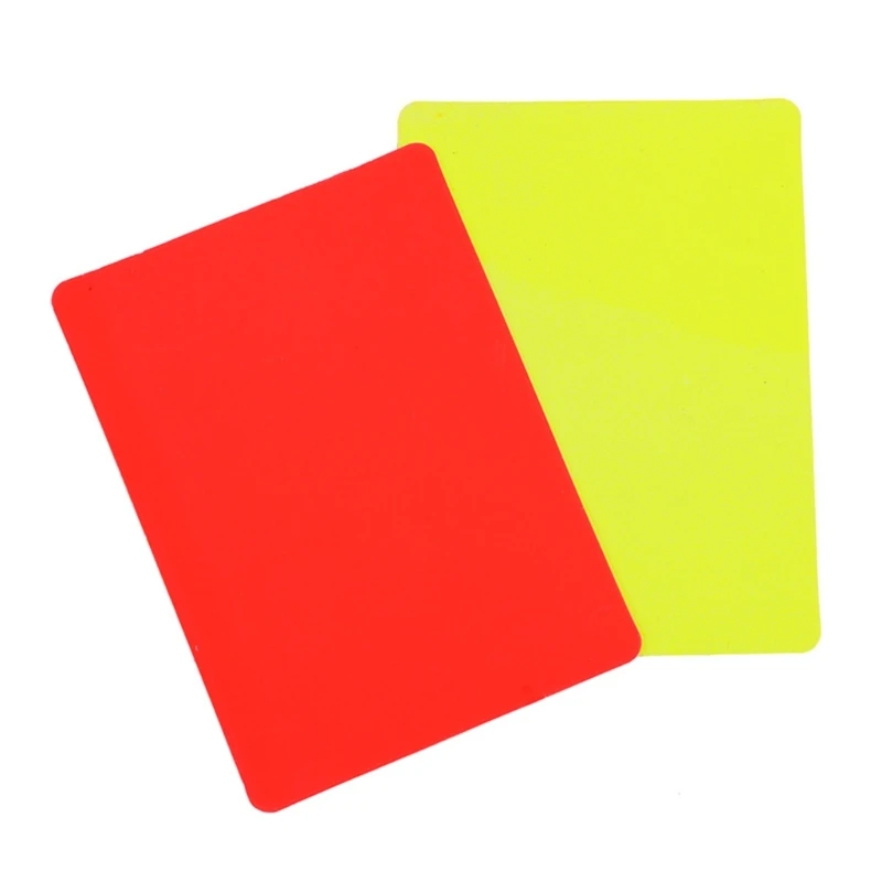 Football Redness Yellow Card Set Sports Football Referee Redness Yellow Card Set Soccer Warning and Ejection Cards Set 24BD