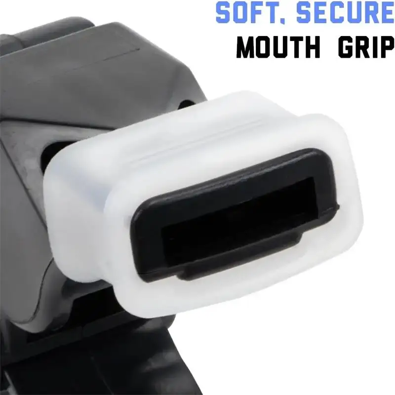 Black Plastic Pealess Finger Grip Sports Skate Soccer Football Referee Mouth Whistle Grip Whistle For Referees And Coaches