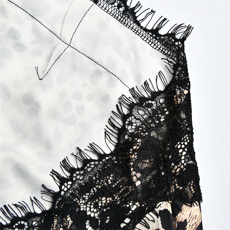 Blifanbo Halter Neck Leopard Print Sexy Maxi Dress Women Elegant Off-shoulder Stain Sleeveless Backless Club Party Long Dress